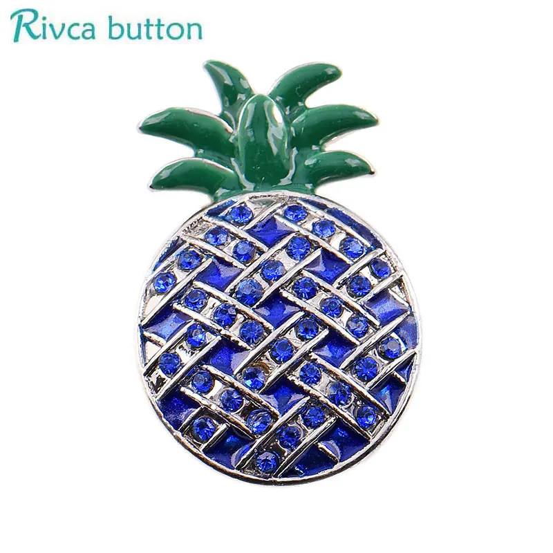 D04319 Rivca украшение с защелкой Сделай Сам 18 мм ананас имбирь бусины кнопки подходят