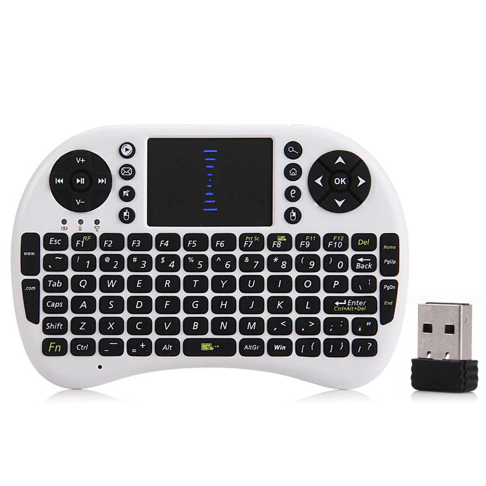 Мини M2S 2 4 ГГц Высококачественная беспроводная QWERTY клавиатура сенсорная панель с