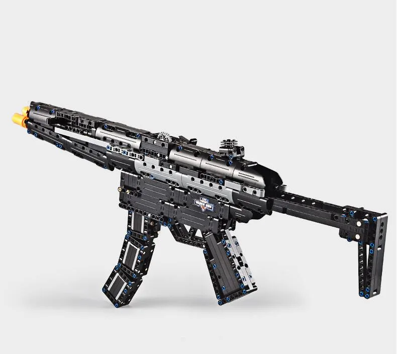 Игрушечное оружие страйкбол воздушные пистолеты и MP5 M4A1 пулемет игрушка 621 шт Строительный блок кирпич детская наружная игра CS Косплей модель