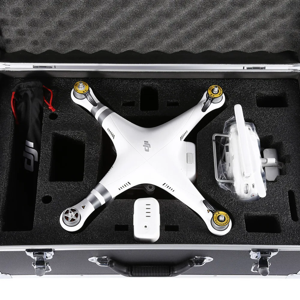 Черный Алюминий чехол Защитный протектор проводить Окно чемодан для Phantom 3|Шкафы