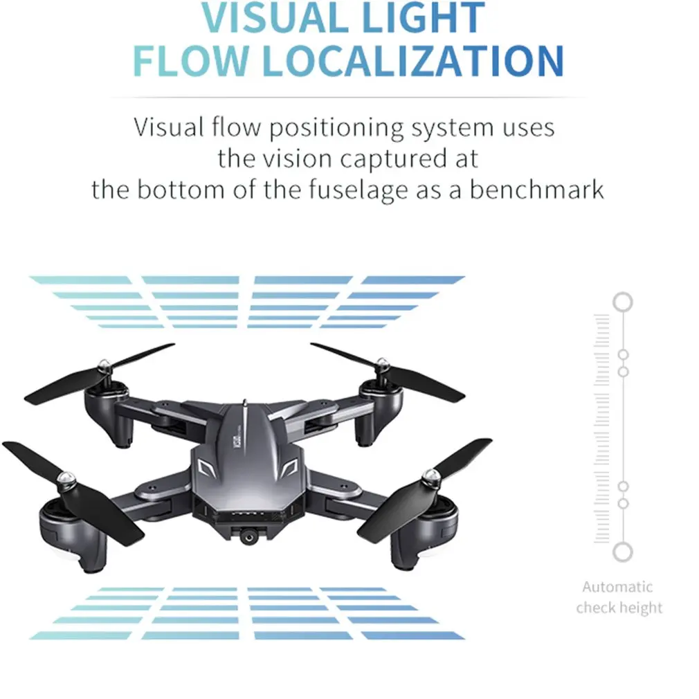 Visuo XS816 RC Drone with 50 Times Zoom WiFi FPV 4K /720P Dual Camera Optical Flow Quadcopter Foldable Selfie Dron VS SG106 M70