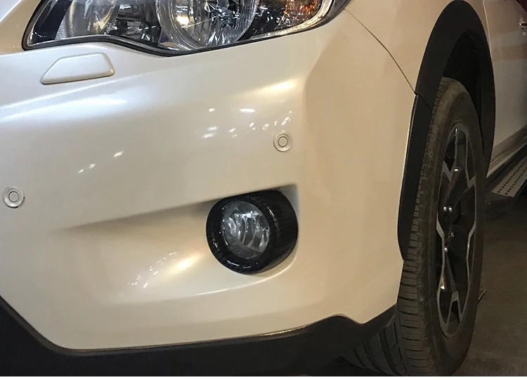 Для Subaru XV 2012 2013 ABS автомобильный передний бампер противотуманный светильник рамка крышка наклейка отделка автомобиля Стайлинг автозапчасти