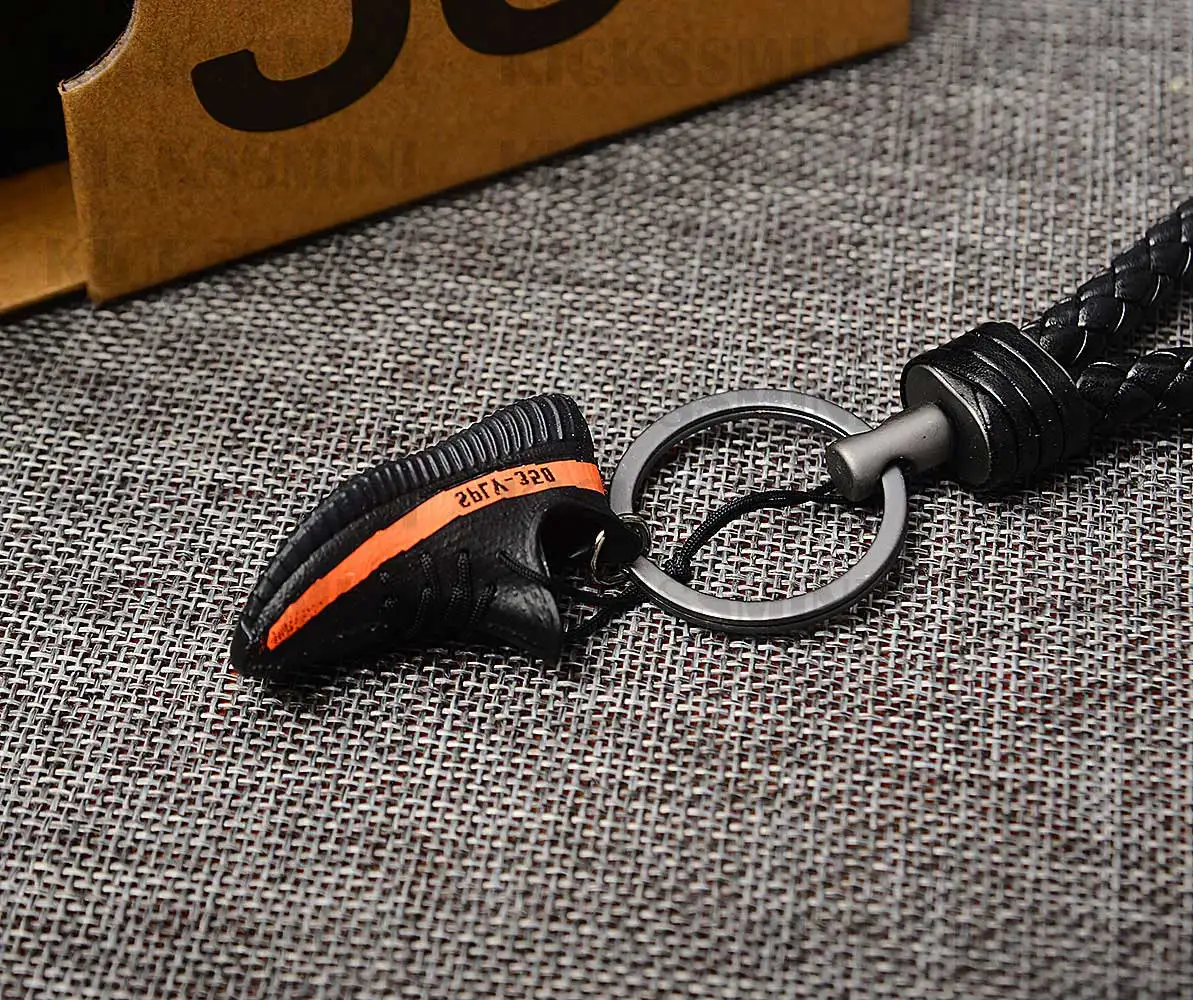 DIY ретро OG Air 350 Ретро "желтый" 3D Мини Джордан брелок в виде кроссовка сумка коробка кулон пара Кукла аксессуар