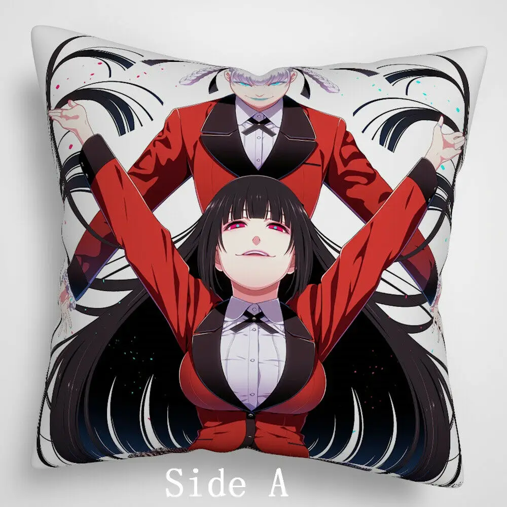 Аниме Kakegurui двухсторонняя Подушка Чехол наволочка для
