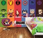 Пользовательские фото детская комната 3D Мстители Alliance росписи ТВ фон обои пленка обои Спальня Салон мультфильм