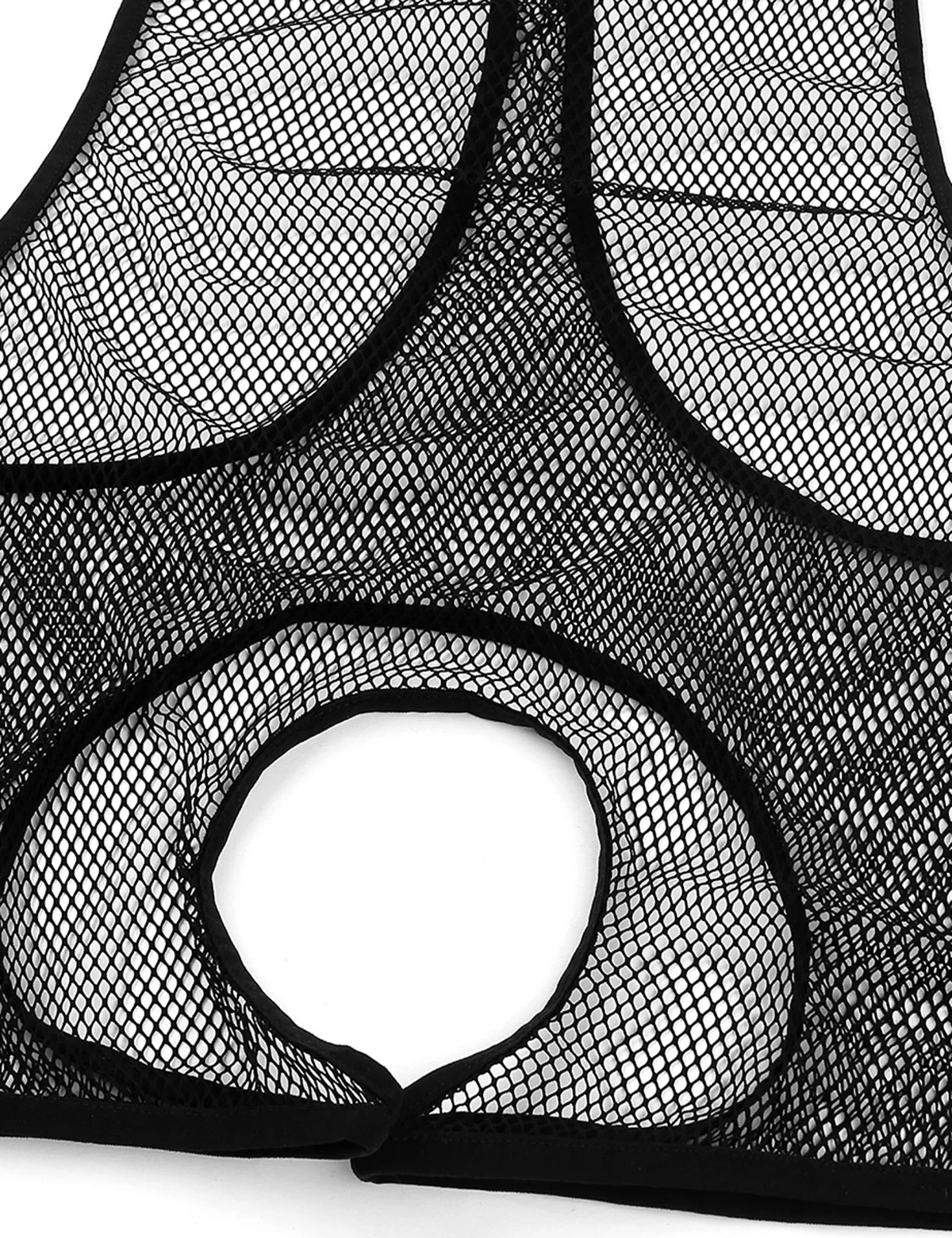 Для мужчин экзотические цельное просвечивающее Прозрачная сетка с открытой