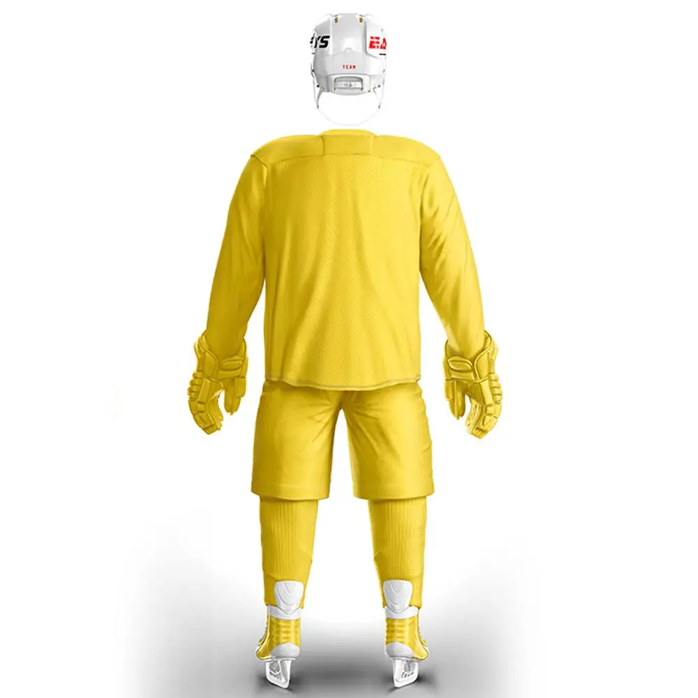 Джетс Бесплатная доставка дешевый желтый тренировочный костюм хоккейные майки с