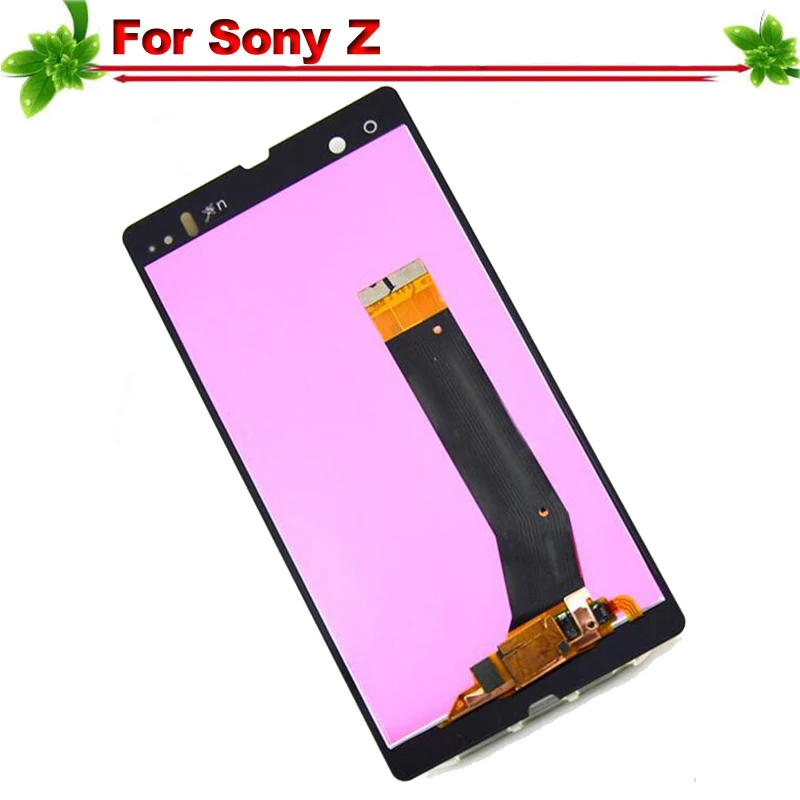 Tested for SONY Z LCD Display Touch Screen Digitizer Assembly Sony L36h L36i C6606 C6603 C6602 Lcd With Frame | Мобильные телефоны
