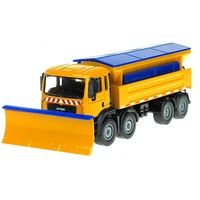 kdw alloy diecast snow sweeper 150 winter service vehicle removable cover 8 wheel cleaner tractor diecast model hobby toys