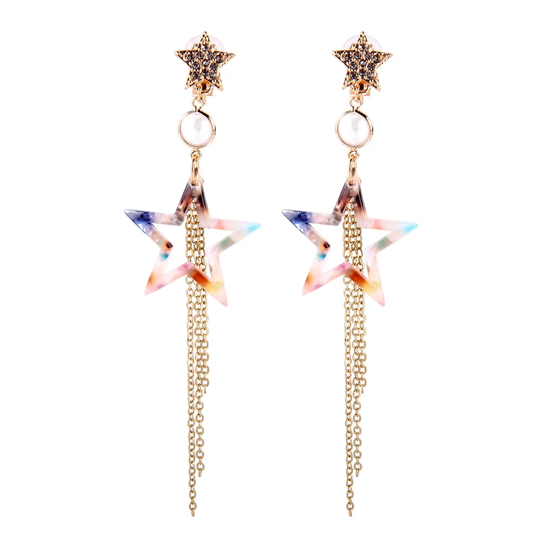 Модные романтические клипсы серьги Новое поступление красный/синий/Mulit/белый