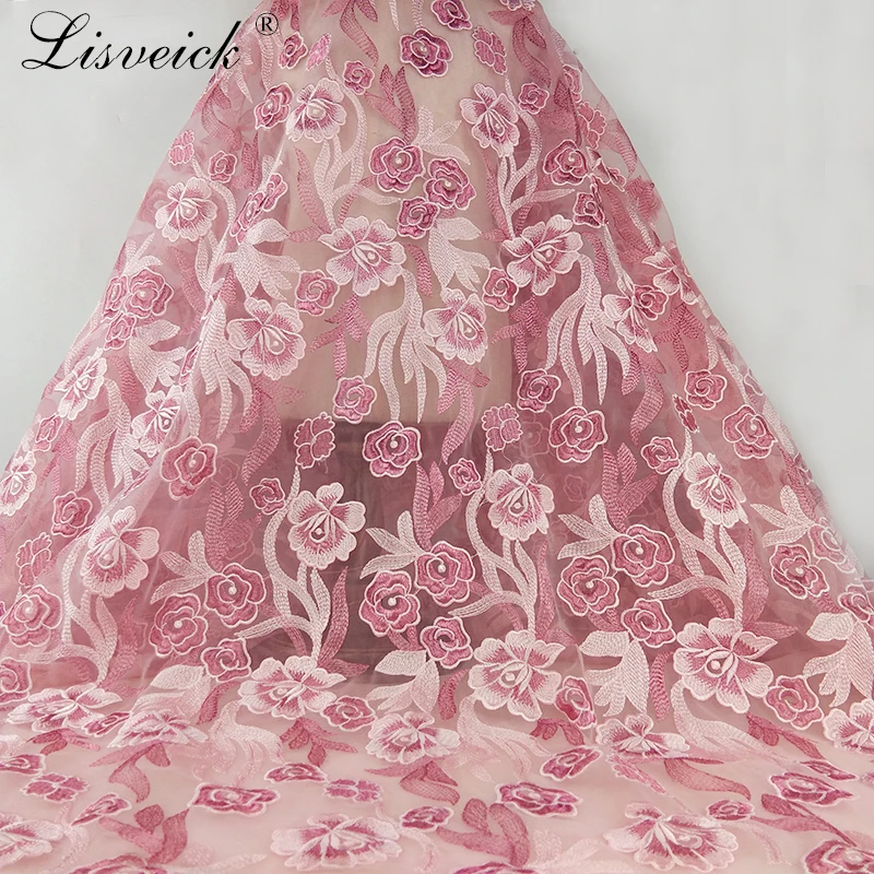 

Fine 1yard gold silk Embroidery Organza Mesh lace French African lace diy Wedding dress fashion sewing craft