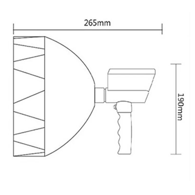 12 В 100 Вт Led Портативный прожекторы HID 9 &quotXenon ручной кемпинг охоты рыбалки поиск