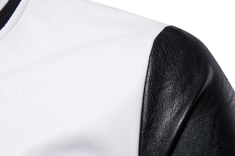 Кожаные куртки Новые прибытия motorcyclemen Мужская Кожаная куртка jaqueta de couro masculina