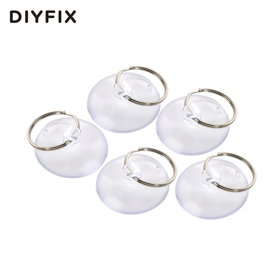 DIYFIX 10 шт. светильник Duty Малый присоска с металлическим кольцом для ключей смарт