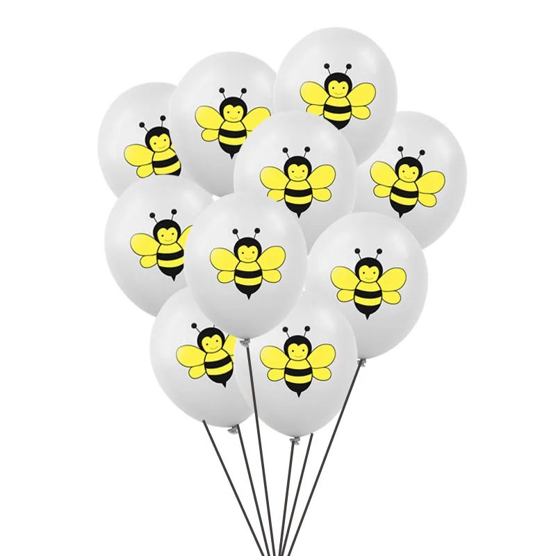Chicinlife Bee серия 12 месяцев фото плакат кекс топперы фото стенд реквизит воздушный шар "Конфетти" дети 1 день рождения поставки
