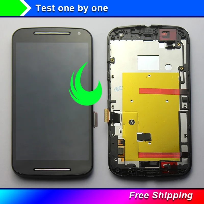 

Original Quality For Motorola Moto G2 XT1063 XT1064 XT1068 XT1069 LCD Display Touch Screen Digitizer Assembly w Frame For G2 LCD