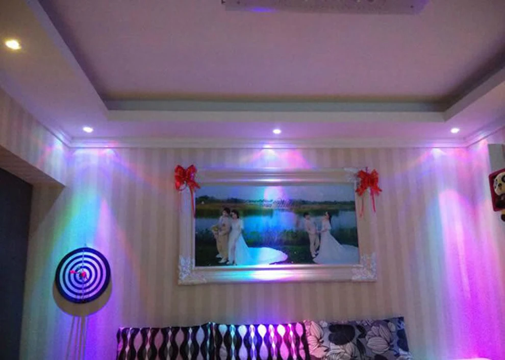 Беспроводной удаленного Управление 3 W 16 Цвета изменение LED RGB Magic пятно света лампы