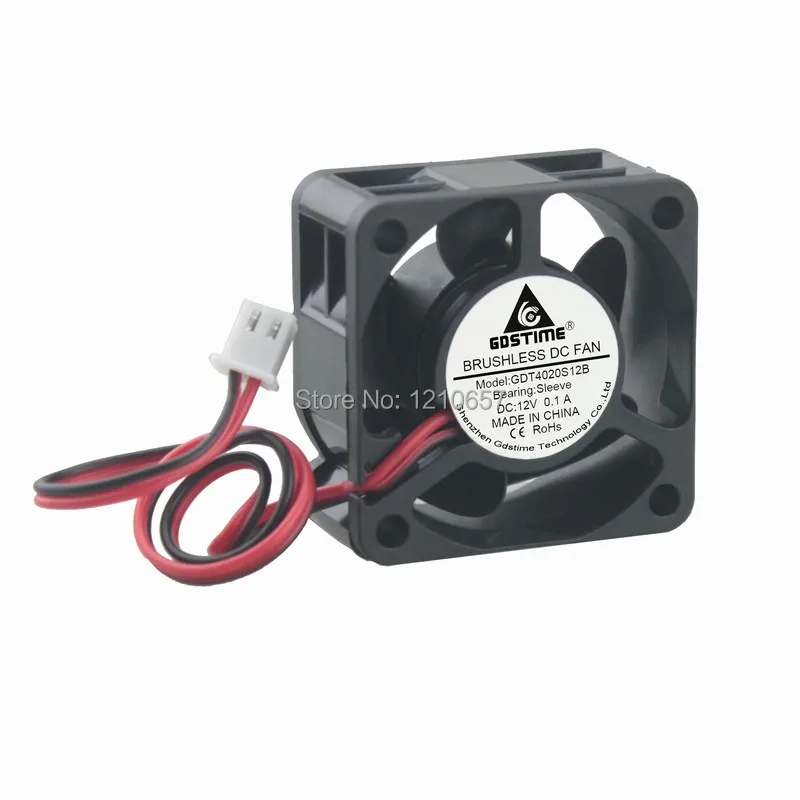100 кулер gdstime 2Pin 12 V 4020 s 40 мм 40x40x20 DC вентилятор охлаждения светодиодная подсветка