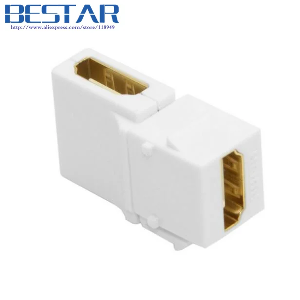 90 градусов правый угловой и прямой HDMI 1 4 оснастки-в гнездо F/F Keystone переходник для