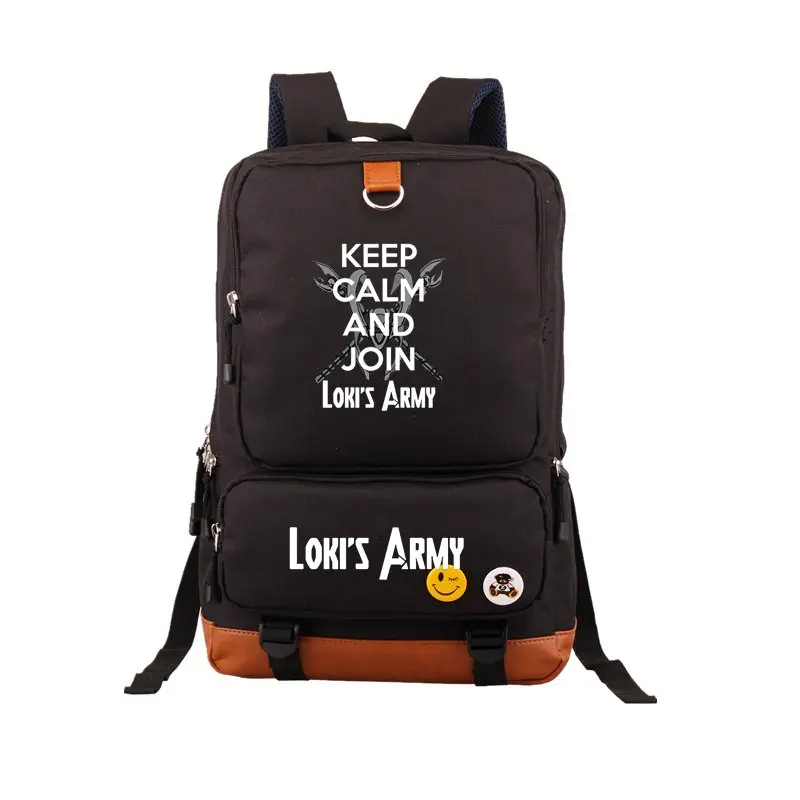 043005 Новые комиксы Локи армейский рюкзак школьные сумки Bookbag Косплей Дети Подростки плечо ноутбук дорожные сумки подарок - Цвет: 043005