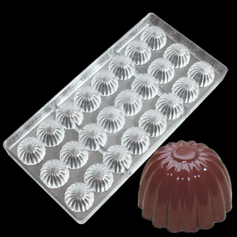 24 полостей в форме цветов поликарбонатные формы для шоколада формочка десерта