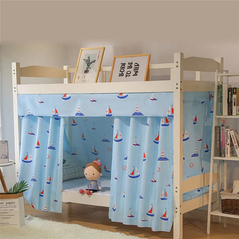 D Новая занавеска для студенческого общежития, затемненная ткань, москитные сетки для постельных принадлежностей, тент, кровать, навес - Цвет: D