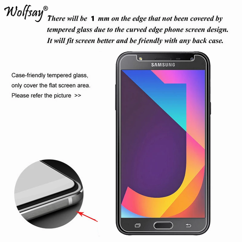 Закаленное стекло для Samsung Galaxy J7 Neo защитная пленка экрана NXT J701F 2 шт.|glass for samsung|screen