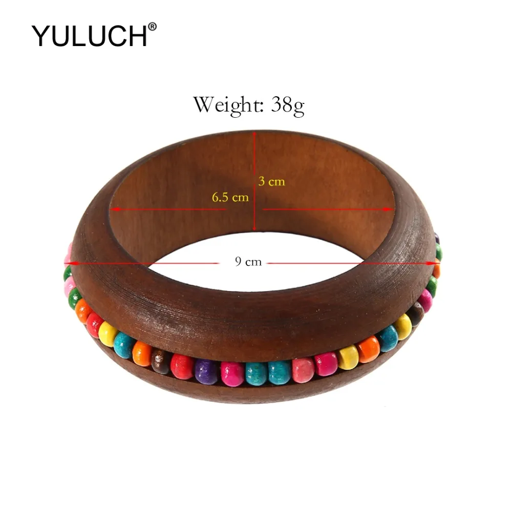 YULUCH 2019 ручной работы 7 цветов бусины коричневые браслеты модные деревянные