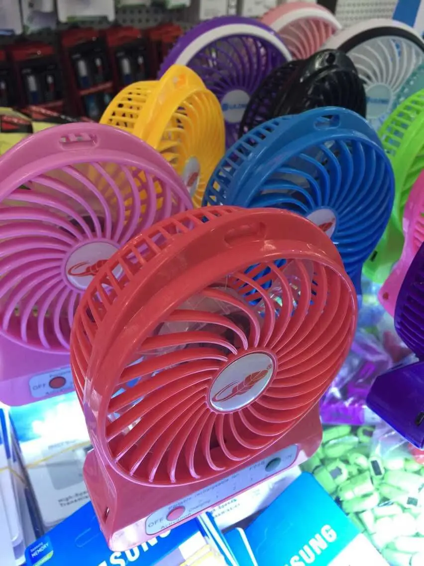 Multi-color мини вентилятор сильный ветер аккумуляторная USB портативный охлаждения