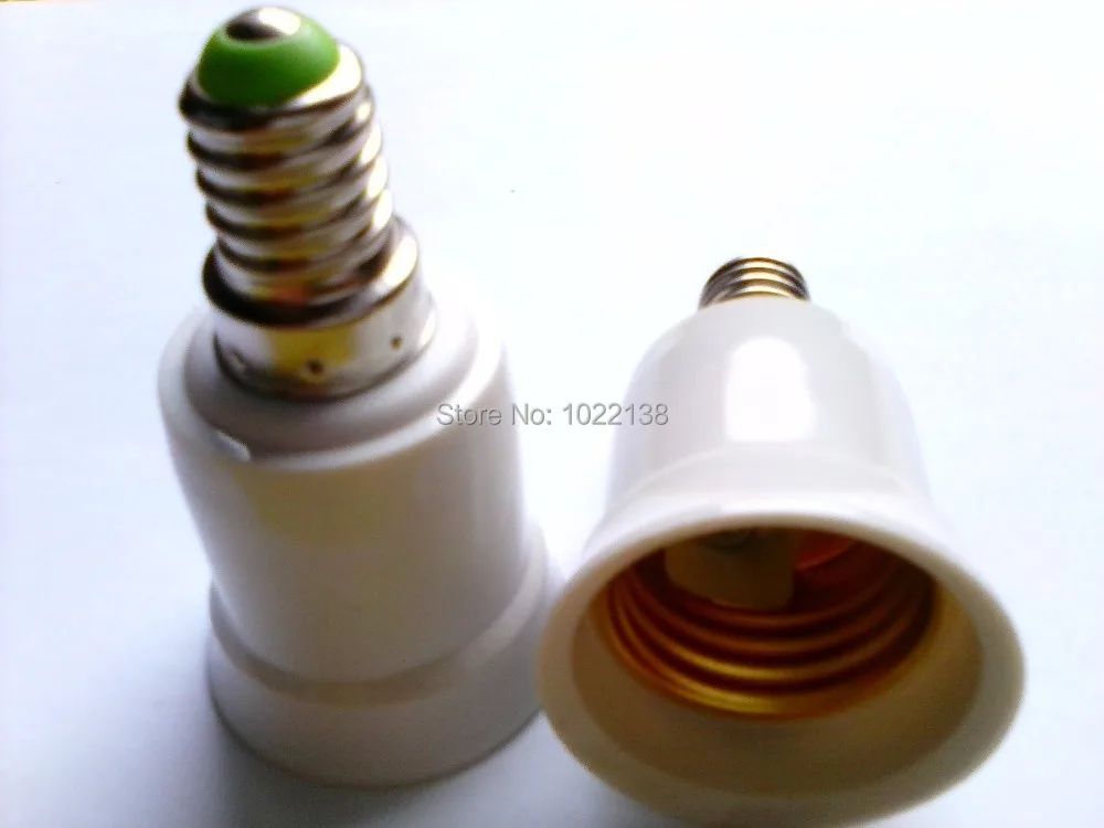 

1000pcs/lot E14 to E27 LED Socket adapter lamp base E14-E27 Converter pendant lamp base chandelier lamp holder adapter socket