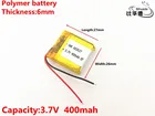 3,7 V 400mAH 602627 602626 PLIB полимерный литий-ионныйлитий-ионный аккумулятор для смарт-часов
