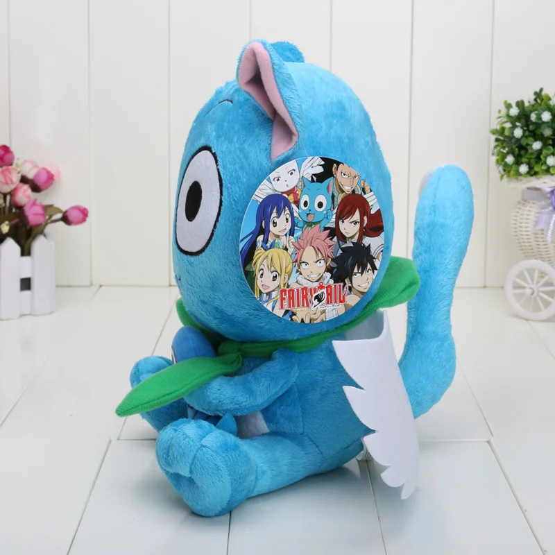 Японские тапочки в виде персонажа аниме Fairy Tail Happy мягкая плюшевая игрушка