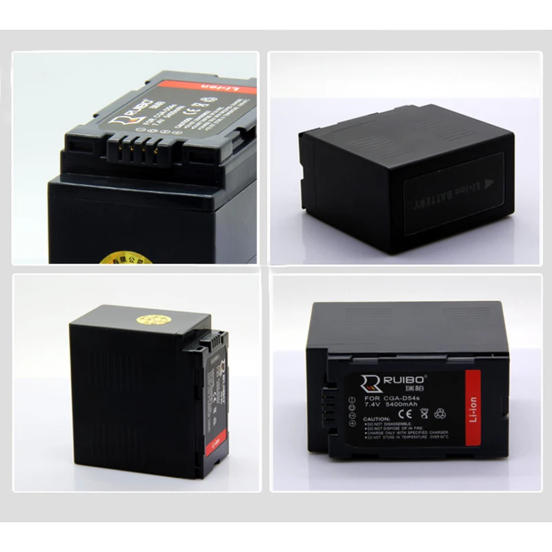 5400 мАч для фотоаппарата Panasonic Φ D54D CGR-D54S FC100MC MDH2 7 4 V Аккумулятор видеокамеры |