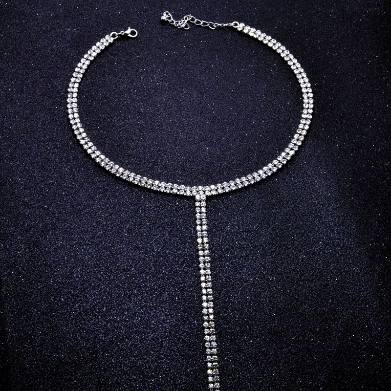 Ювелирные изделия Высочайшее качество полная горный хрусталь звено цепи