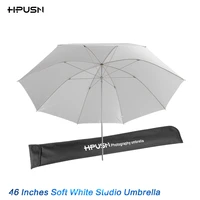 hpusn 46 116cm high quality speedlite studio flash soft translucent white umbrella for camera slr photo studio accessories