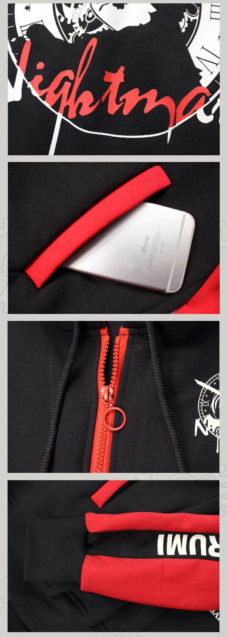 Аниме Толстовка Дата живой Tokisaki Kurumi косплей костюм для мужчин и женщин осень зима толстовка с капюшоном пуловер Спортивная одежда пальто