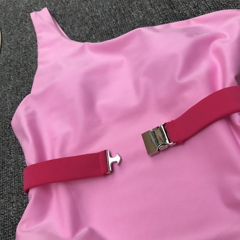 Цельный купальник 2019 года женский с пряжкой бразильский ремешком бикини пуш апом