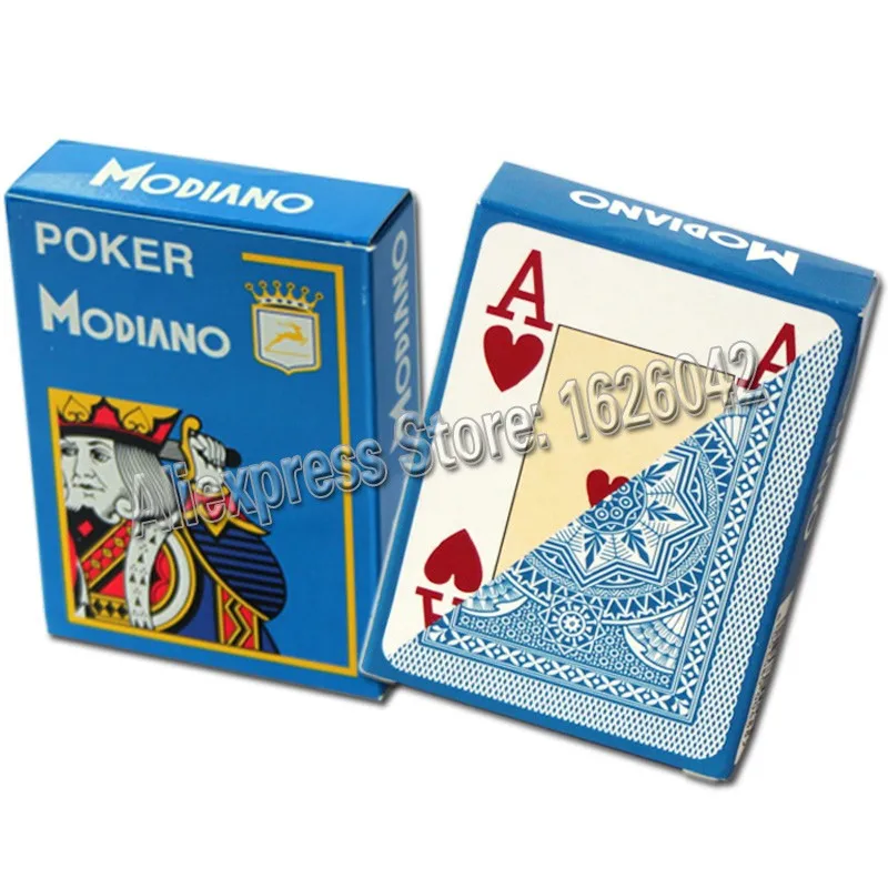 XF Modiano итальянская игра в покер игральные карты-красный покер Jumbo индекс-одна карточная колода- пластик Сделано в Италии