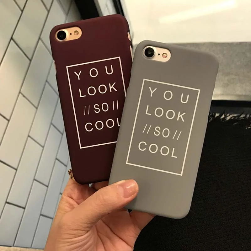 You Look So Cool чехол для телефона iPhone X XR XS Max 5 5S SE 6 6S 7 8 Plus полупакет жесткий пластиковый