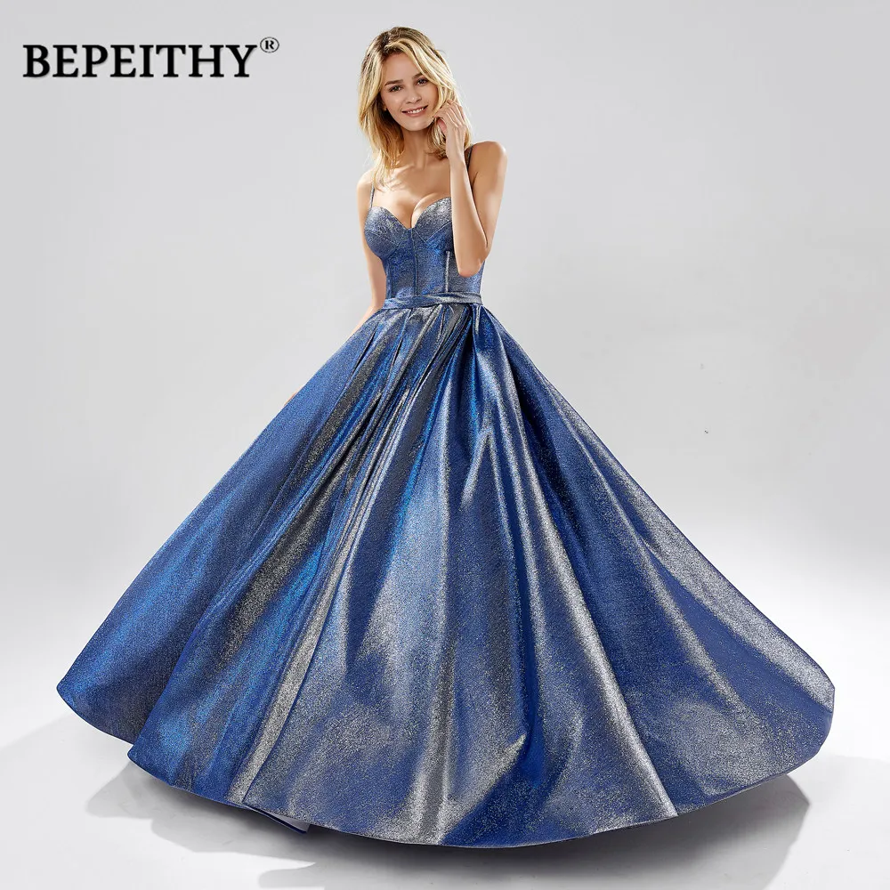 BEPEITHY милое бальное платье сверкающее длинное вечернее вечерние платья Vestido De Festa
