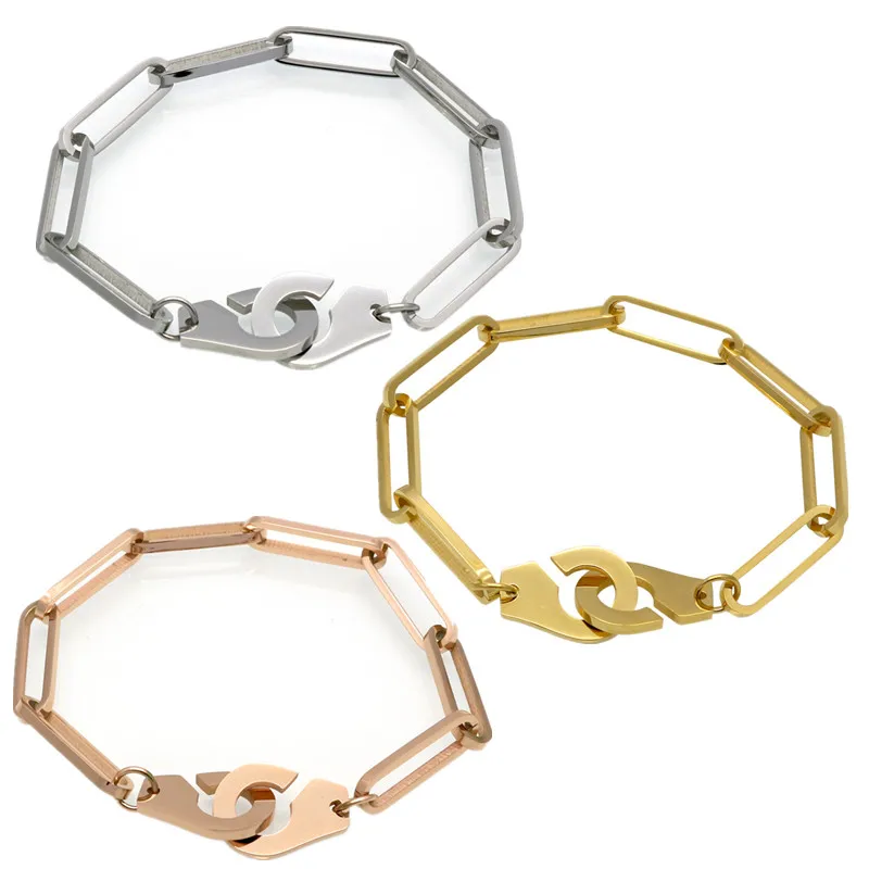 3pcs mixed Mavis Hare нержавеющая сталь наручники звено цепи браслет с 18,5 см и 21 см длиной браслет в стиле панк - Окраска металла: 3pcs mixed