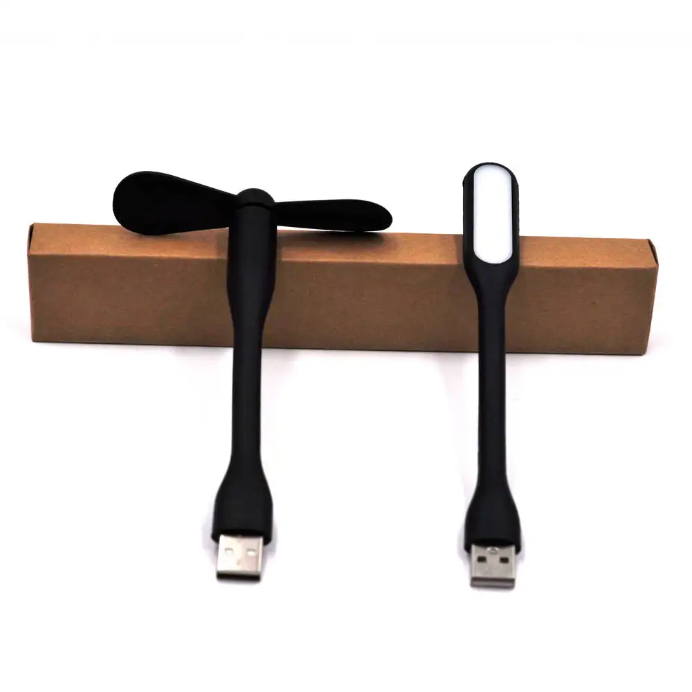 Color A 6 цветов USB вентилятор гибкий портативный съемный USB мини вентилятор и светодиодный светильник лампа для всех источников питания USB выход USB гаджеты - Цвет: Color A