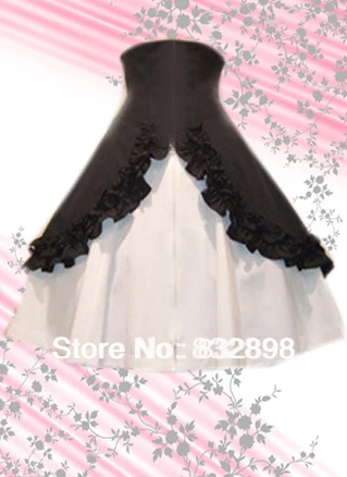 

Free Shipping Brown Long Cotton Lolita Skirt