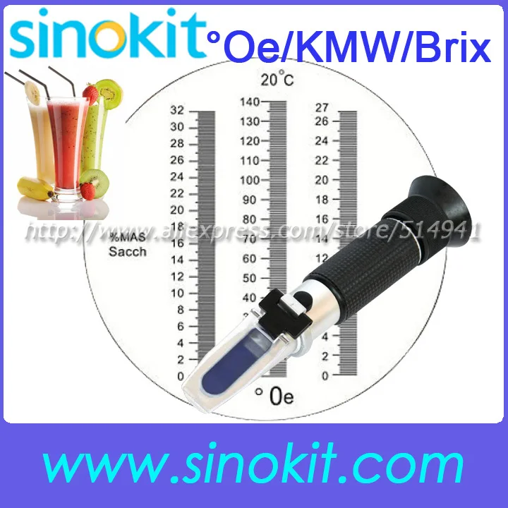 Сертификаты CE Оптовые 0 140 'Oe ручное вино/Oe/Brix рефрактометр RHB 32sATC|refractometer
