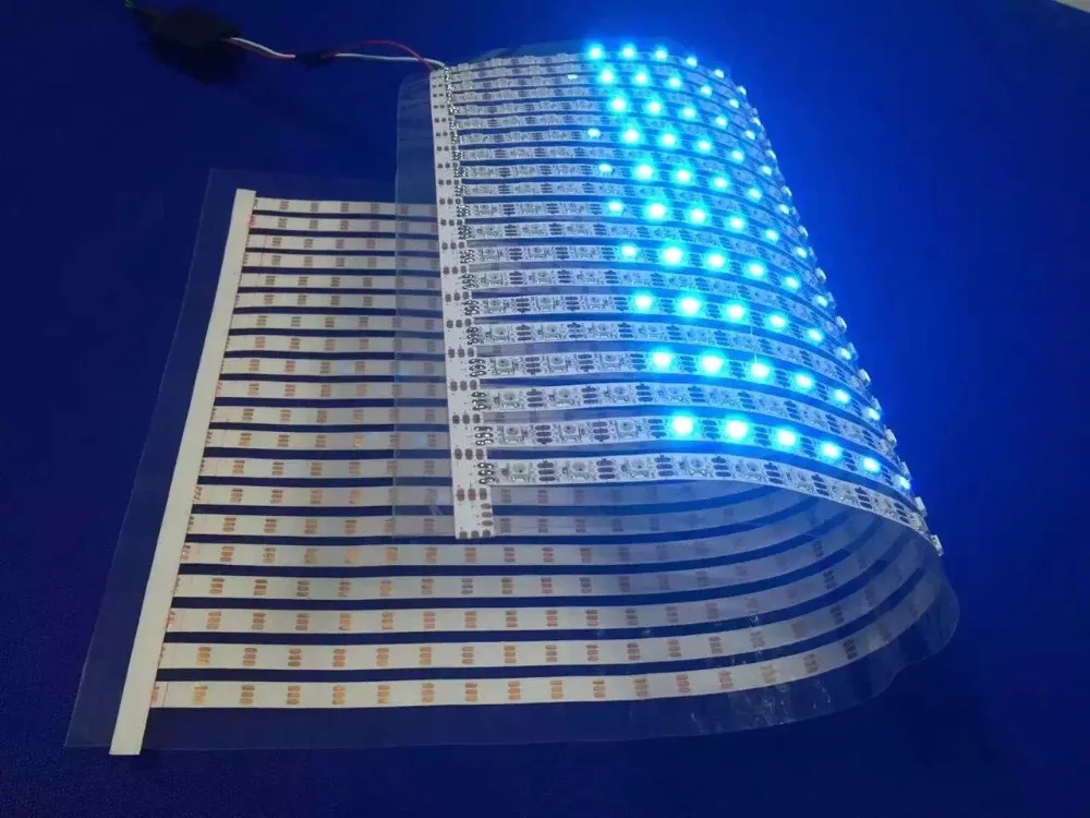 Полноцветная Гибкая светодиодная Пиксельная панель WS2812B 30*20 пикселей RGB 5 в