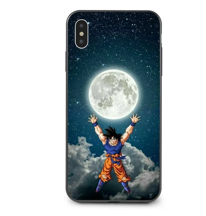 TPU Dragon Ball z goku DragonBall Coque Shell чехол для телефона черный мягкий чехол для iPhone X 7 8 Plus 6 6s Plus 5 5S SE XS MAX XR XS - Цвет: TPU