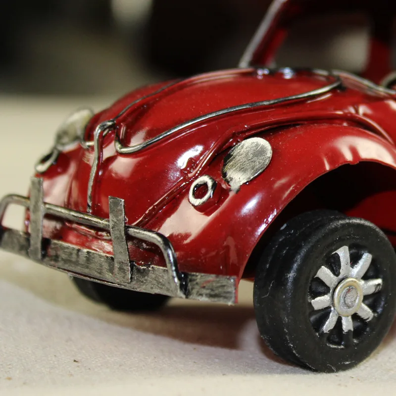 3 цвета Ретро ручной Жук металлическая модель автомобиля Виндсерфинг Чемодан