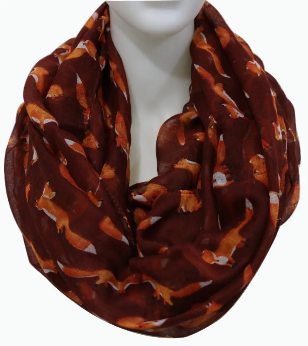 Прямая поставка новинка 2018 модный милый маленький шарф бесконечности с принтом