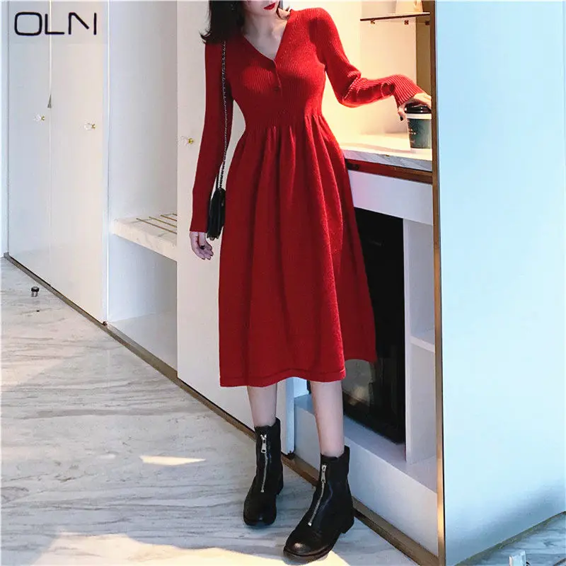 Корейское летнее платье Новое поступление модели OLN новинка 2019 облегающее Модное