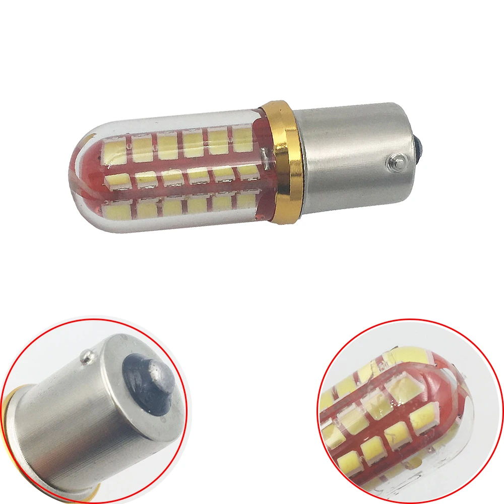 2 шт. Автомобильные светодиодные лампы Canbus BA15S/P21W S25 1156 48SMD|car light|bulb ledbulbs p21w |